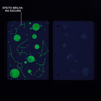 CAPA E CONTRACAPA PURPLE GALAXY BY GOCASE Caderno Inteligente ®