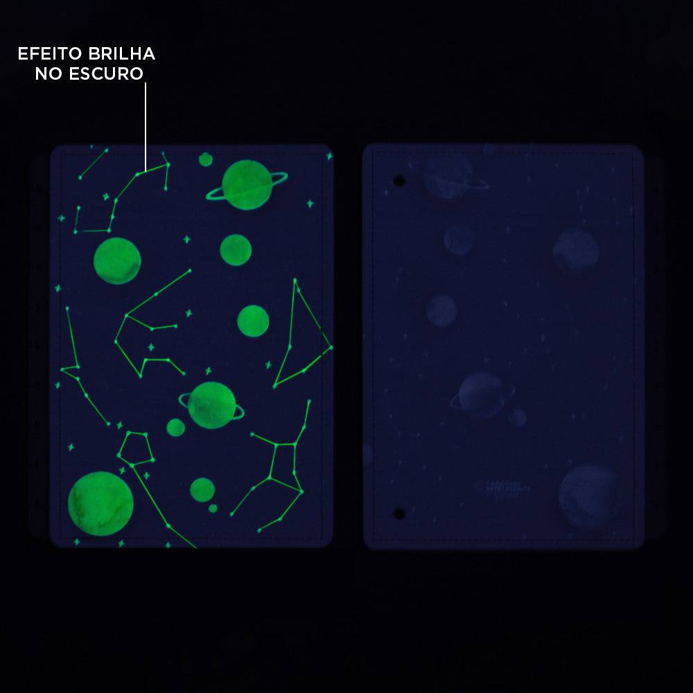 CAPA E CONTRACAPA PURPLE GALAXY BY GOCASE Caderno Inteligente ®