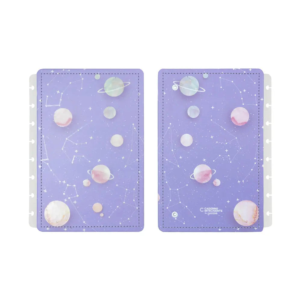 CAPA E CONTRACAPA PURPLE GALAXY BY GOCASE Caderno Inteligente ®