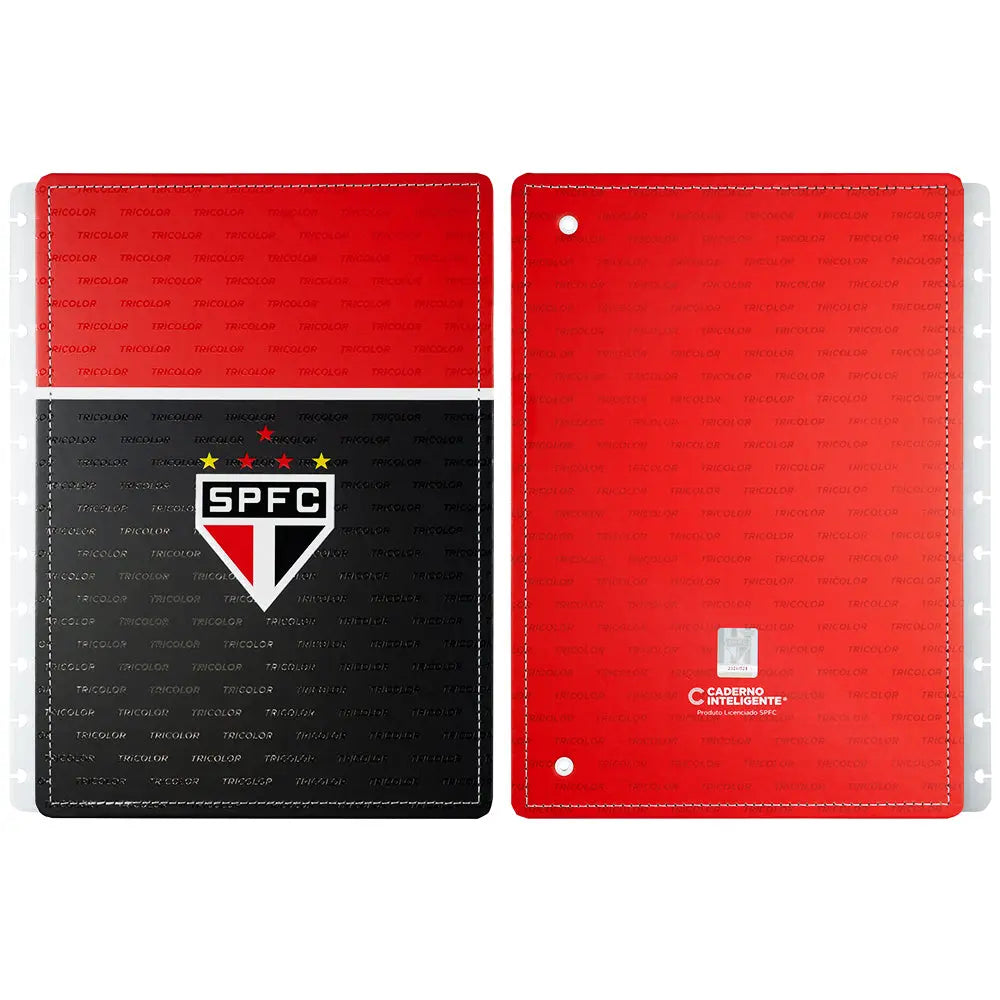 CAPA E CONTRACAPA SÃO PAULO TRICOLOR PAULISTA PRETO Caderno Inteligente ®