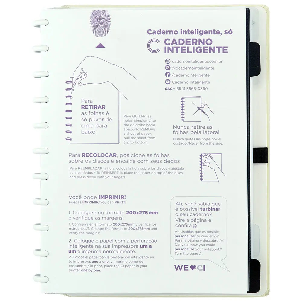 Caderno Amarelo Pastel Caderno