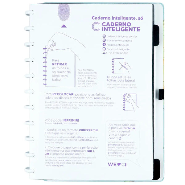 Caderno By Gocase Mapa Mundi Caderno - Caderno Inteligente