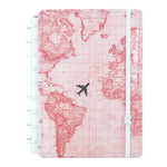 Caderno By Gocase Mapa Mundi Rosa Caderno
