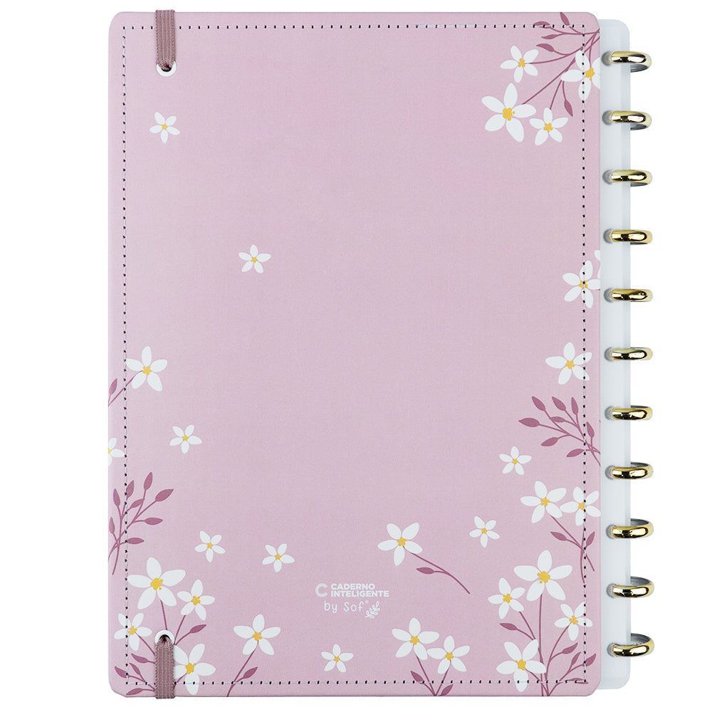 Caderno Pink Blossom by Sof Martins (Cópia) Caderno Inteligente ®