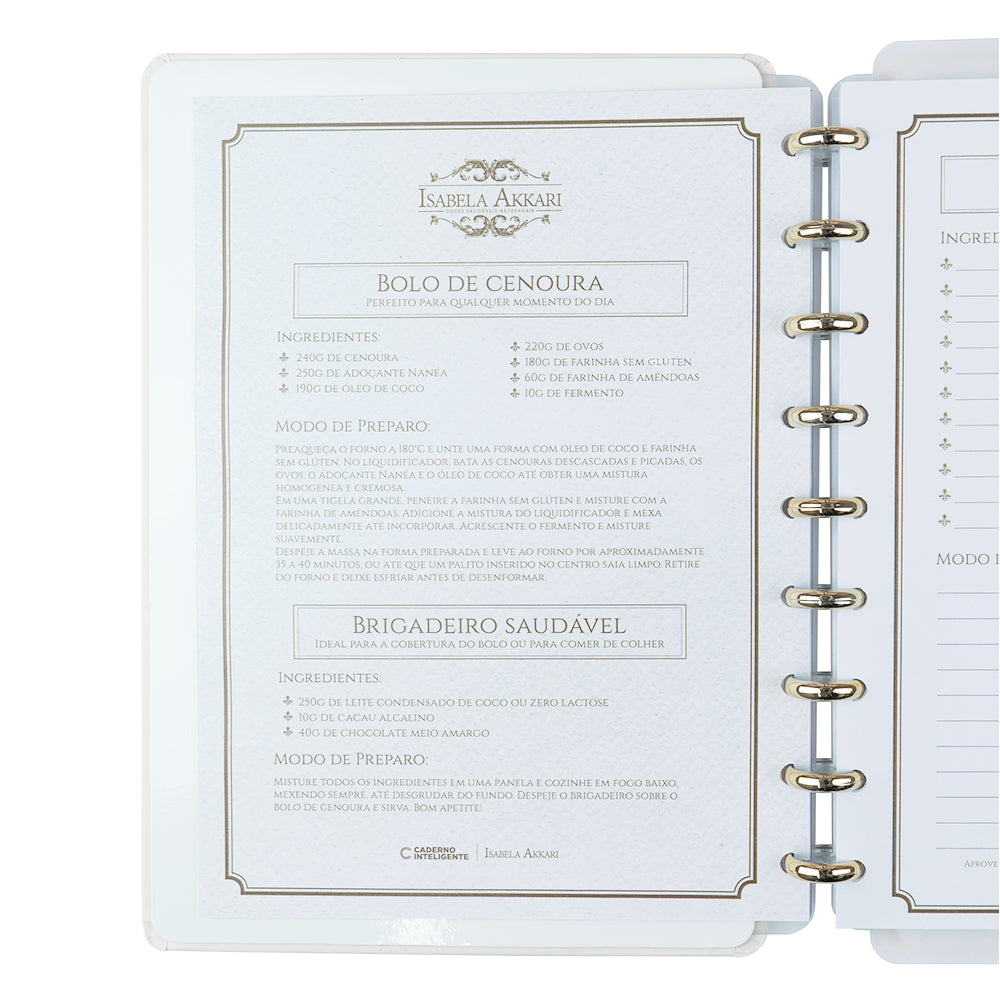 Caderno Rose Key by Isabela Akkari Caderno Inteligente ®