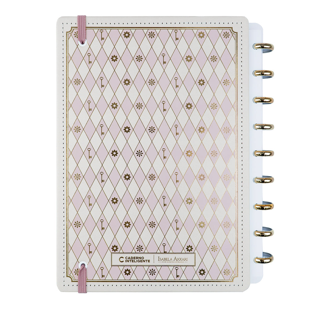Caderno Rose Key by Isabela Akkari Caderno Inteligente ®