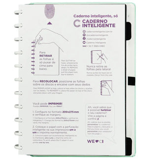 Caderno Verde Pastel Caderno