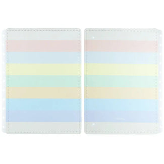 Capa e Contracapa Arco-Íris Pastel Capa e Contracapa