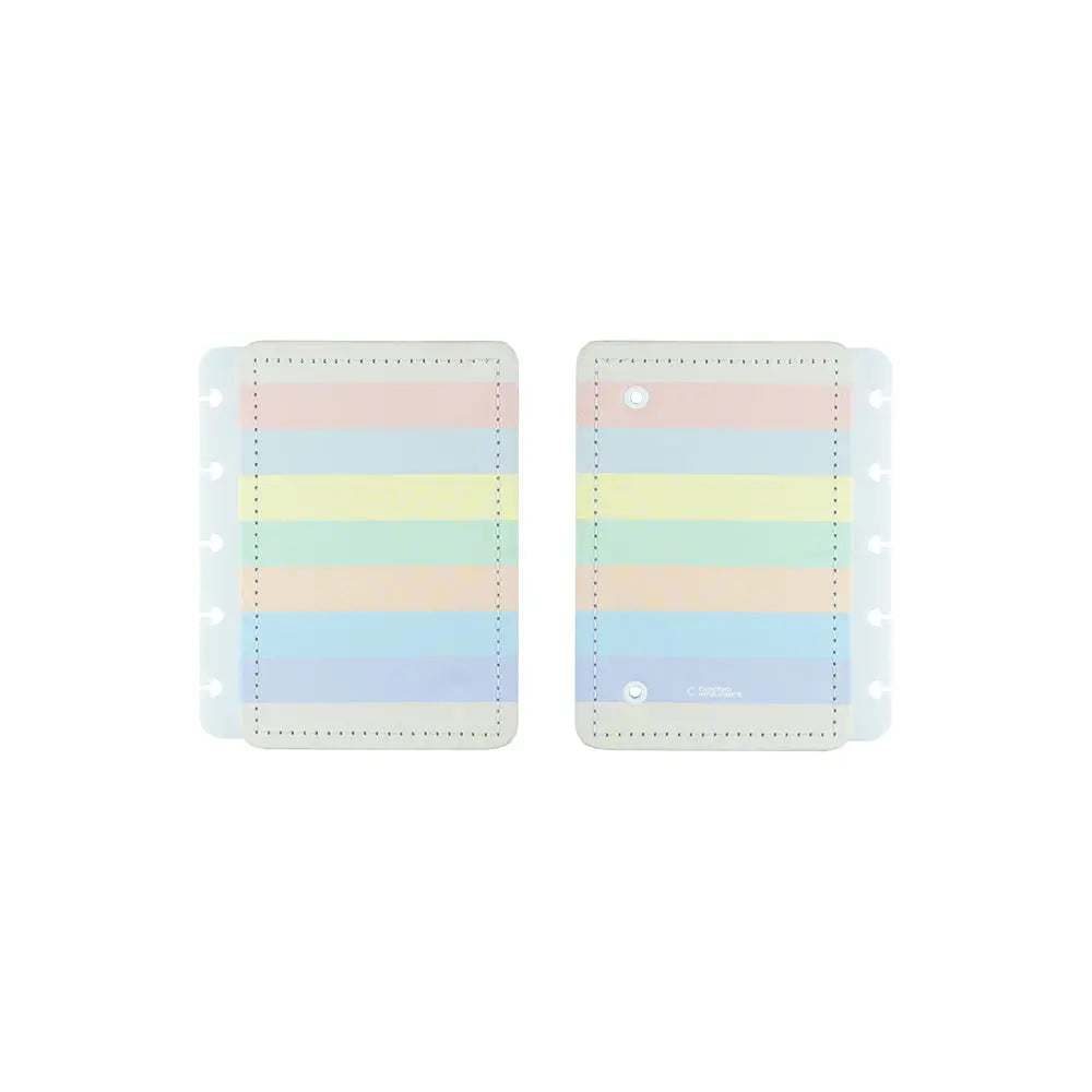 Capa e Contracapa Arco-Íris Pastel Capa e Contracapa
