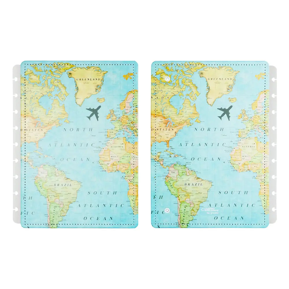 Capa e Contracapa By Gocase Mapa Mundi Capa e Contracapa