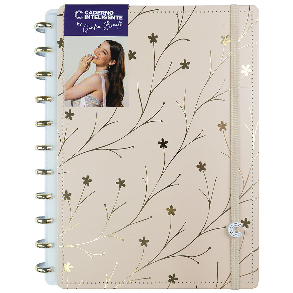 Capa e contracapa Miss Floral by Giulia Benite Caderno Inteligente ®