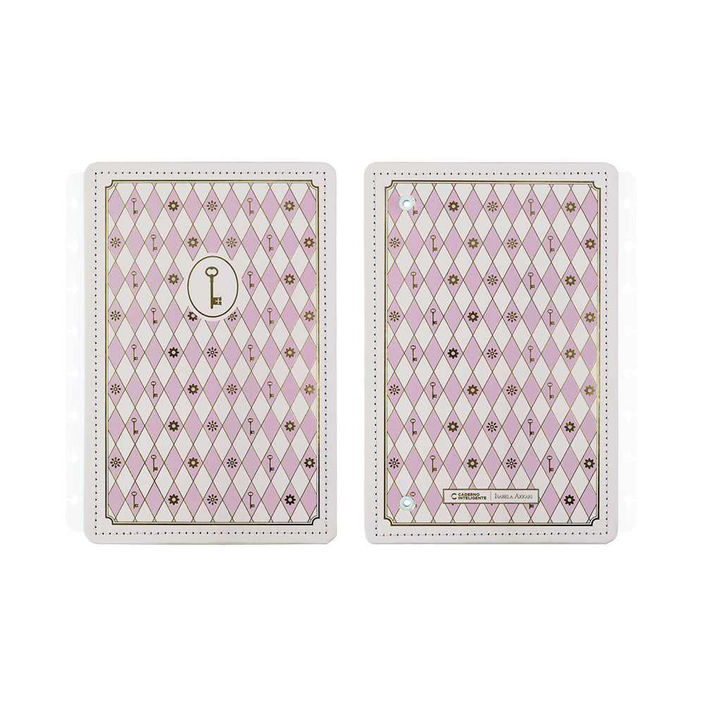 Capa e contracapa Rose Key by Isabela Akkari Caderno Inteligente ®