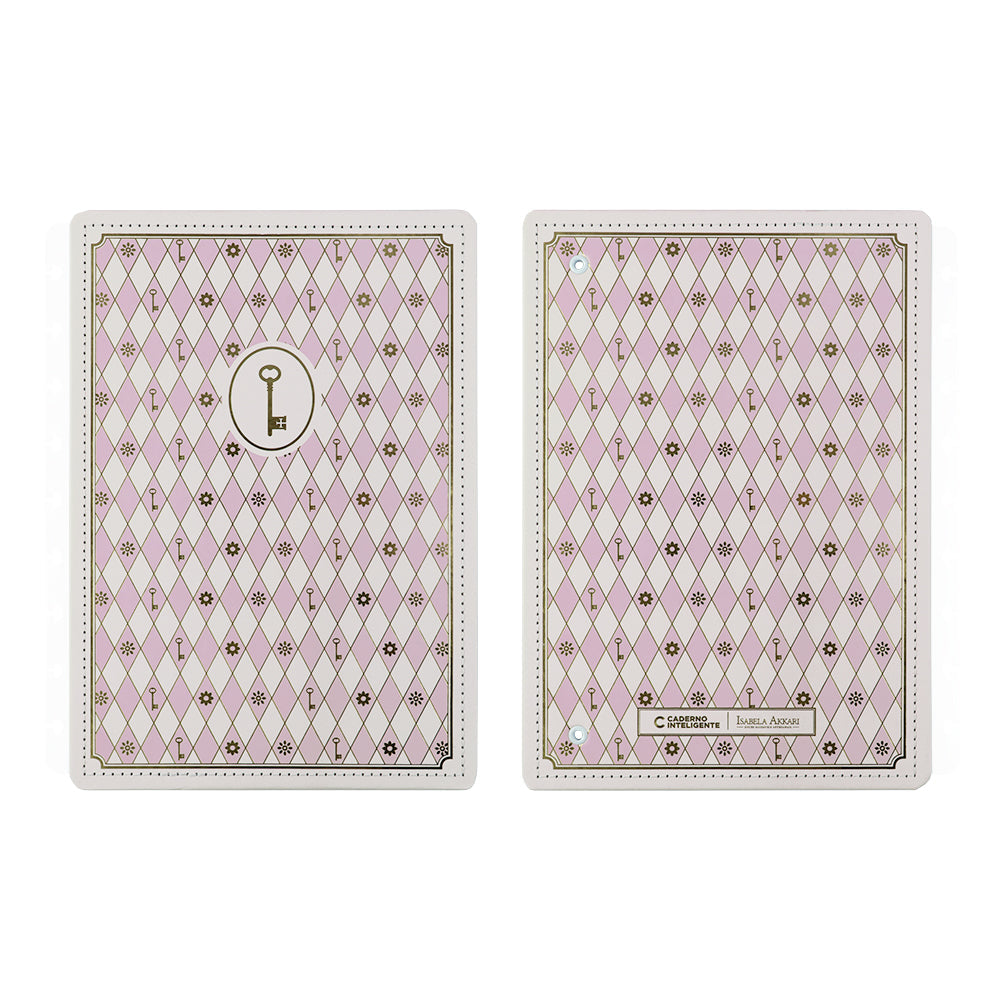 Capa e contracapa Rose Key by Isabela Akkari Caderno Inteligente ®
