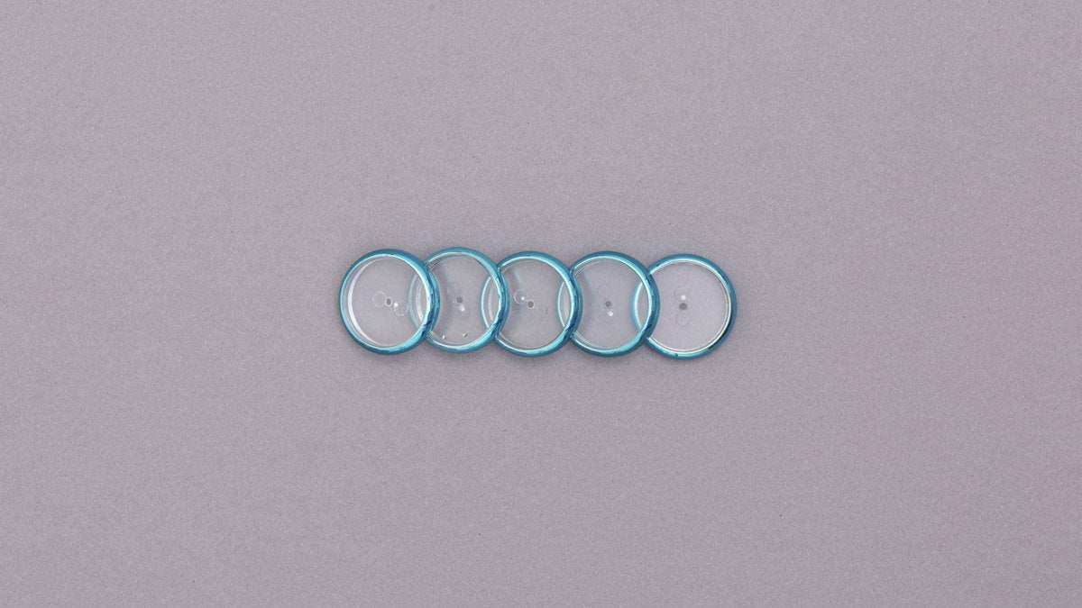 Discos + Elástico Azul Metálico