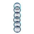 Discos + Elástico Azul Metálico