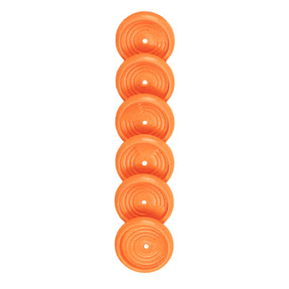 Discos + Elástico Laranja Neon