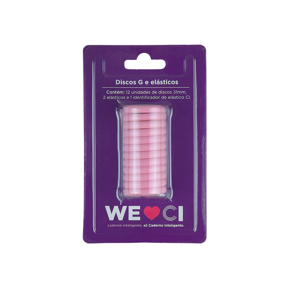 Discos + Elástico Rosa Sertão