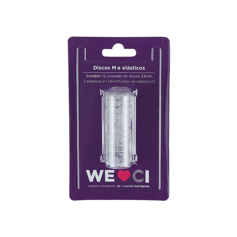 Discos + Elástico Transparente