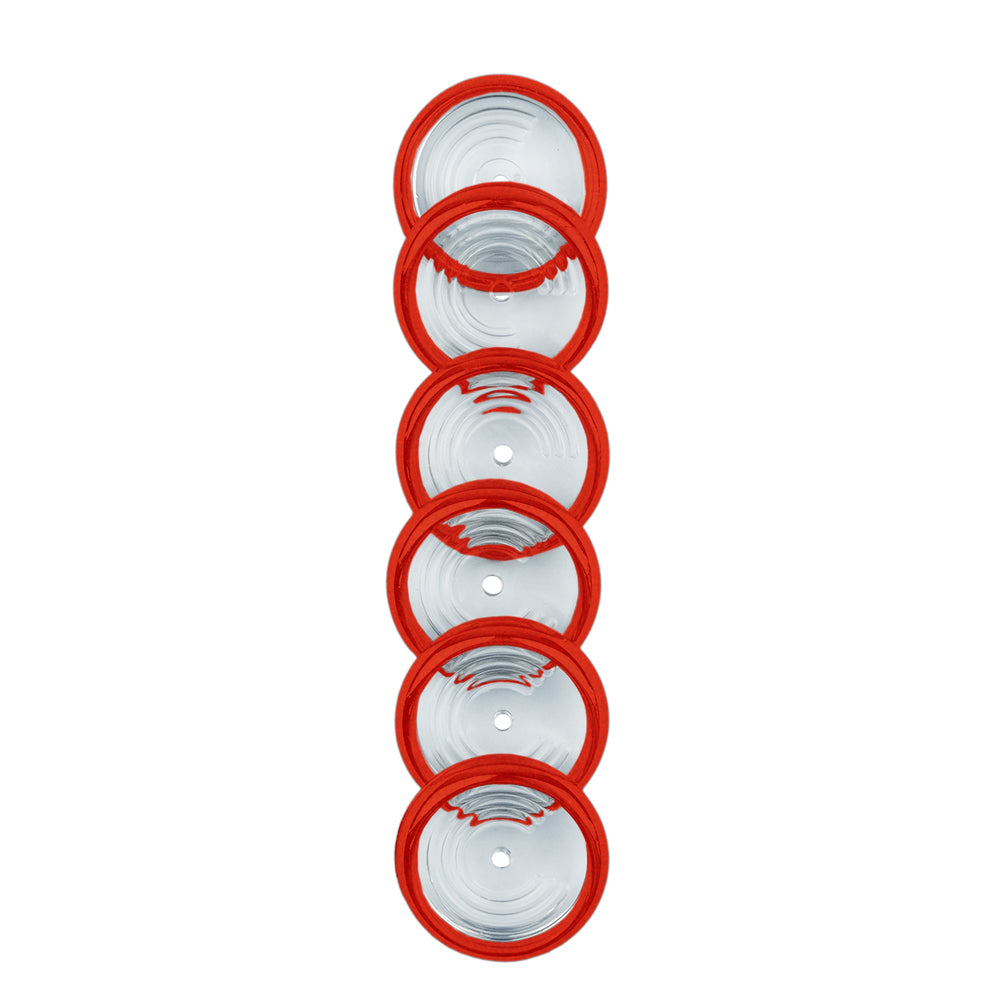Discos + Elástico Vermelho Cereja