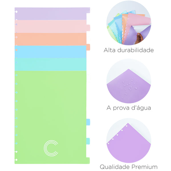 Divisória 6 Matérias - Caderno Inteligente