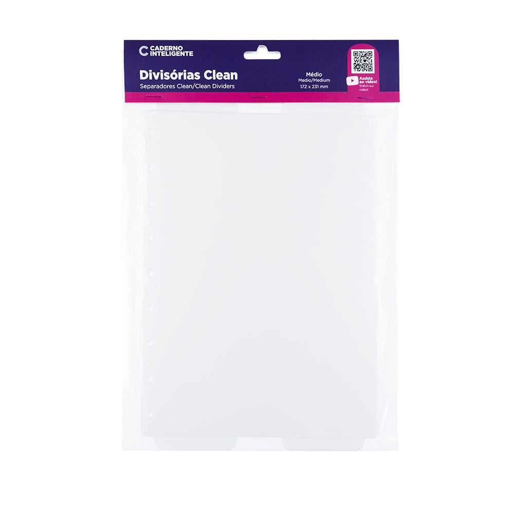 Divisórias Clean Caderno Inteligente ®
