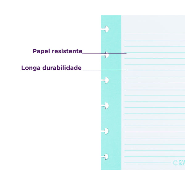 Fichas Pautadas Inteligentes Vertical - Caderno Inteligente