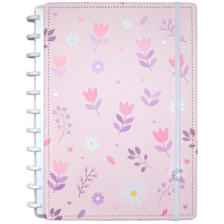 CADERNO FLORAL KISS