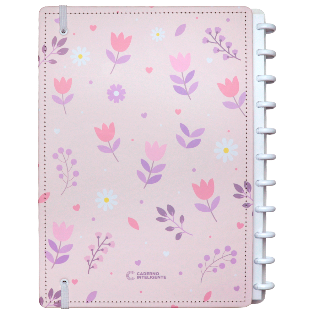 CADERNO FLORAL KISS