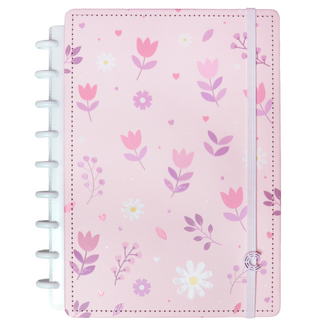 CADERNO FLORAL KISS
