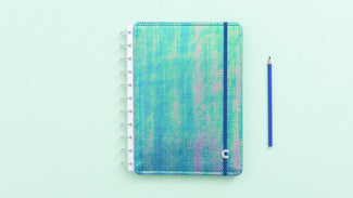Caderno Azul Holográfico