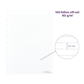 REFIL PAUTADO 100 FOLHAS