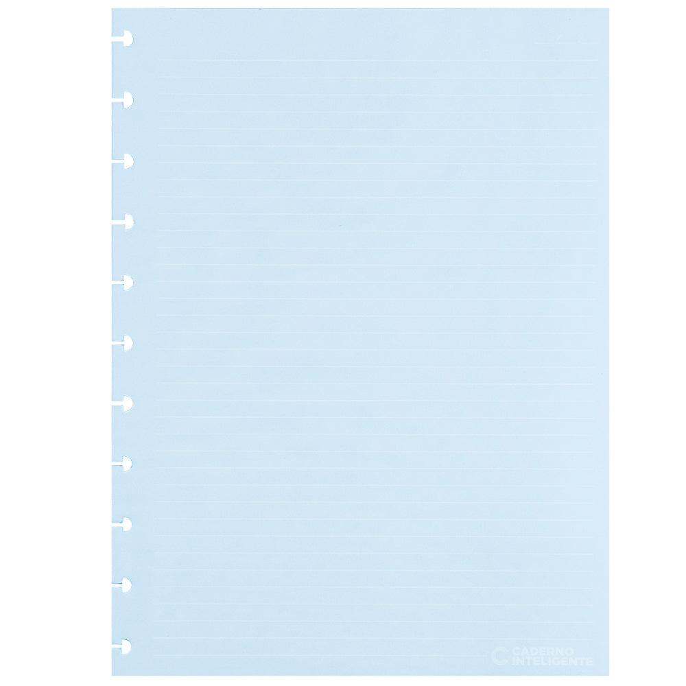 REFIL PAUTADO #BLUELOVER Caderno Inteligente ®