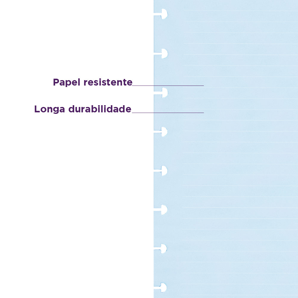 REFIL PAUTADO #BLUELOVER Caderno Inteligente ®