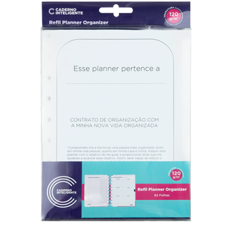 REFIL PLANNER ORGANIZER Caderno Inteligente Lojista