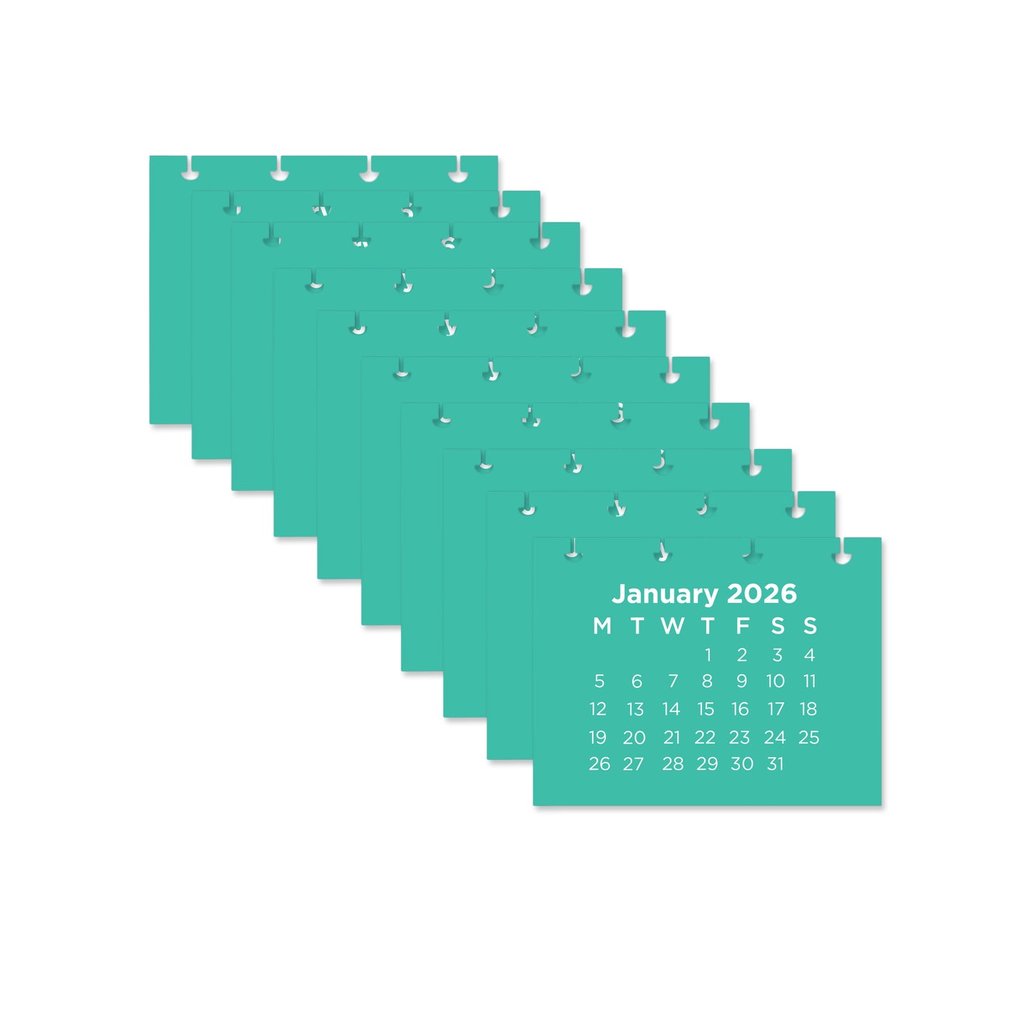 Refil Calendário - Meses 2026