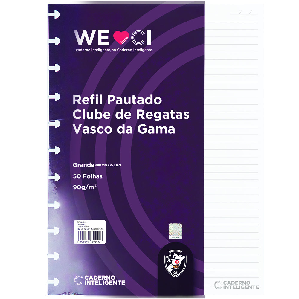 REFIL PAUTADO VASCO