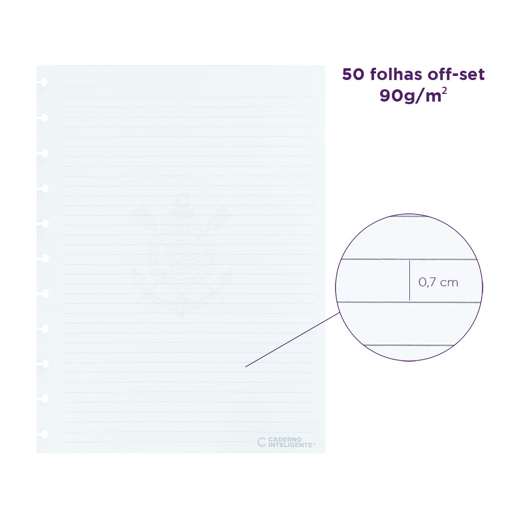 REFIL PAUTADO CORINTHIANS