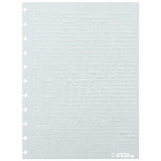 Refil Linhas Brancas Pautado