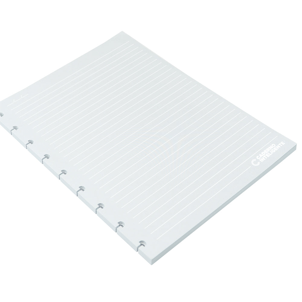 Refil Linhas Brancas Pautado