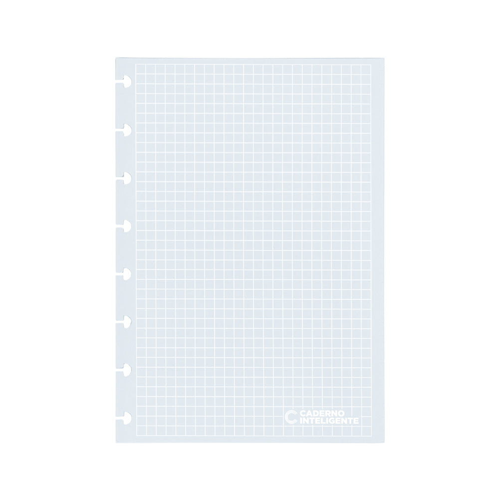 Refil Linhas Brancas Quadriculado
