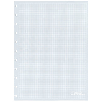 Refil Linhas Brancas Quadriculado