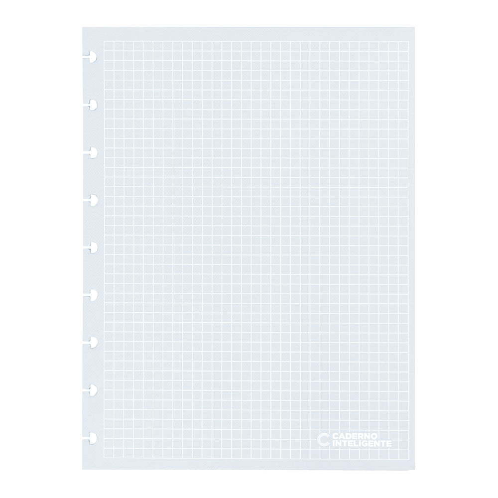 Refil Linhas Brancas Quadriculado