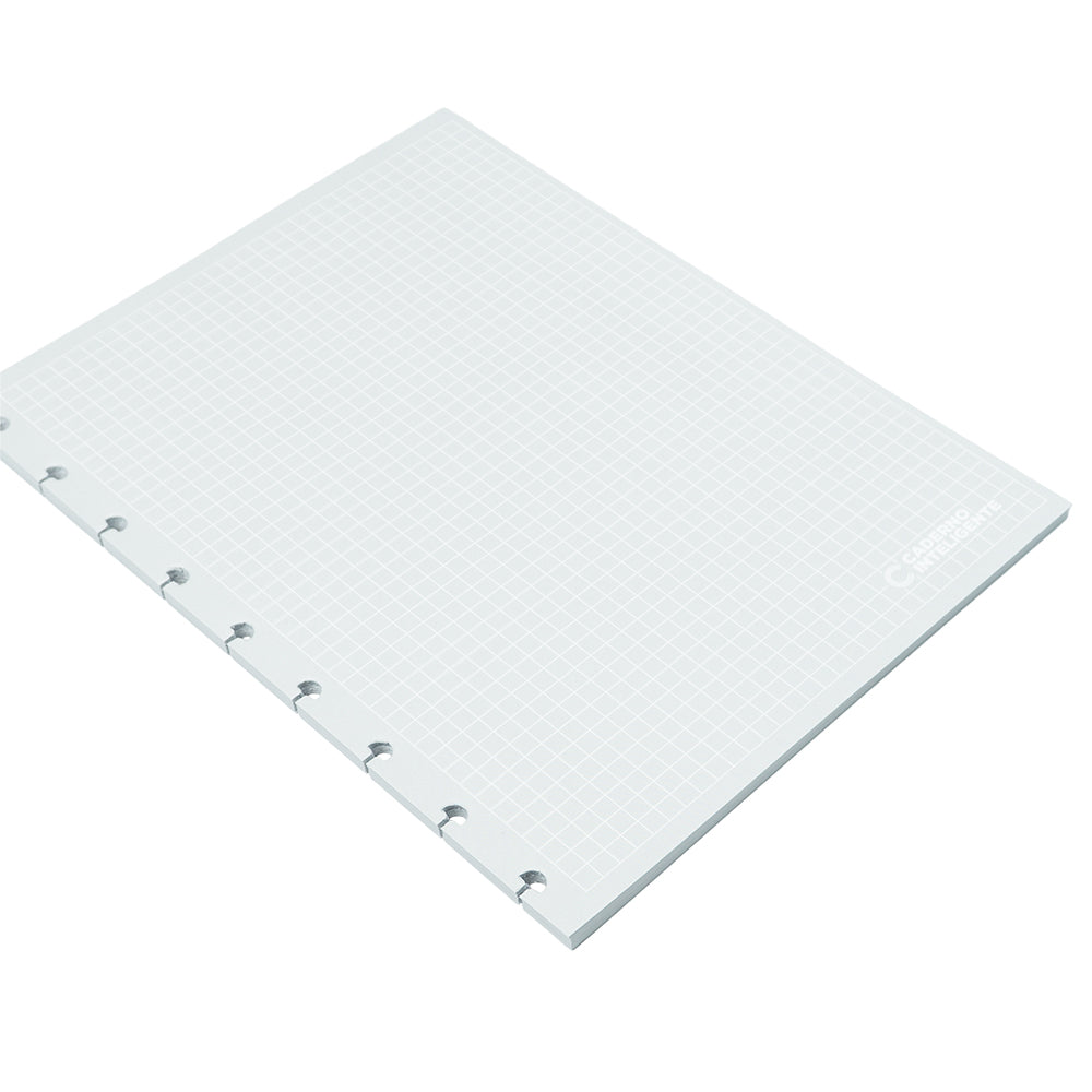 Refil Linhas Brancas Quadriculado