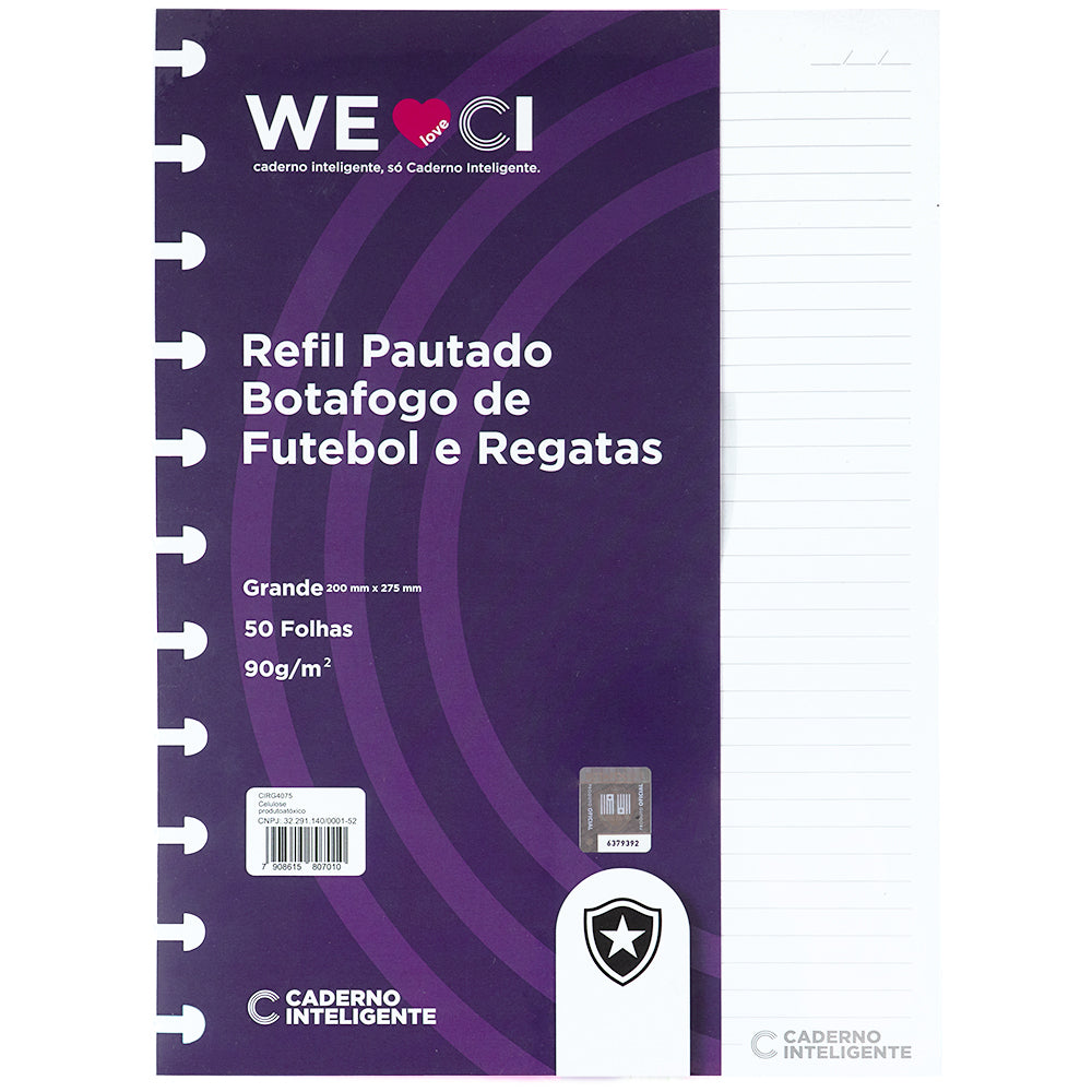 Refil Botafogo Caderno Inteligente ®