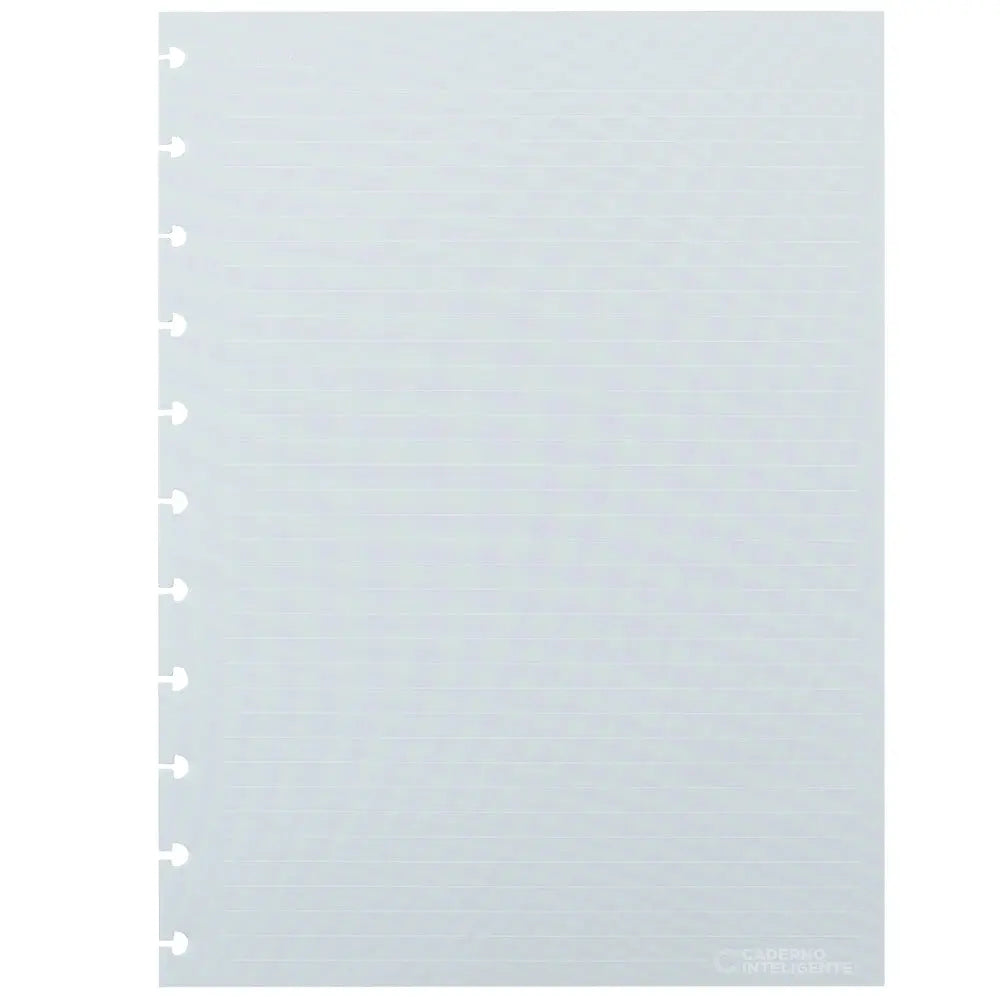 Refil Linhas Brancas Pautado Caderno Inteligente ®