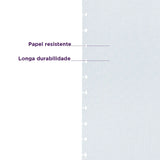 Refil Linhas Brancas Quadriculado Caderno Inteligente ®