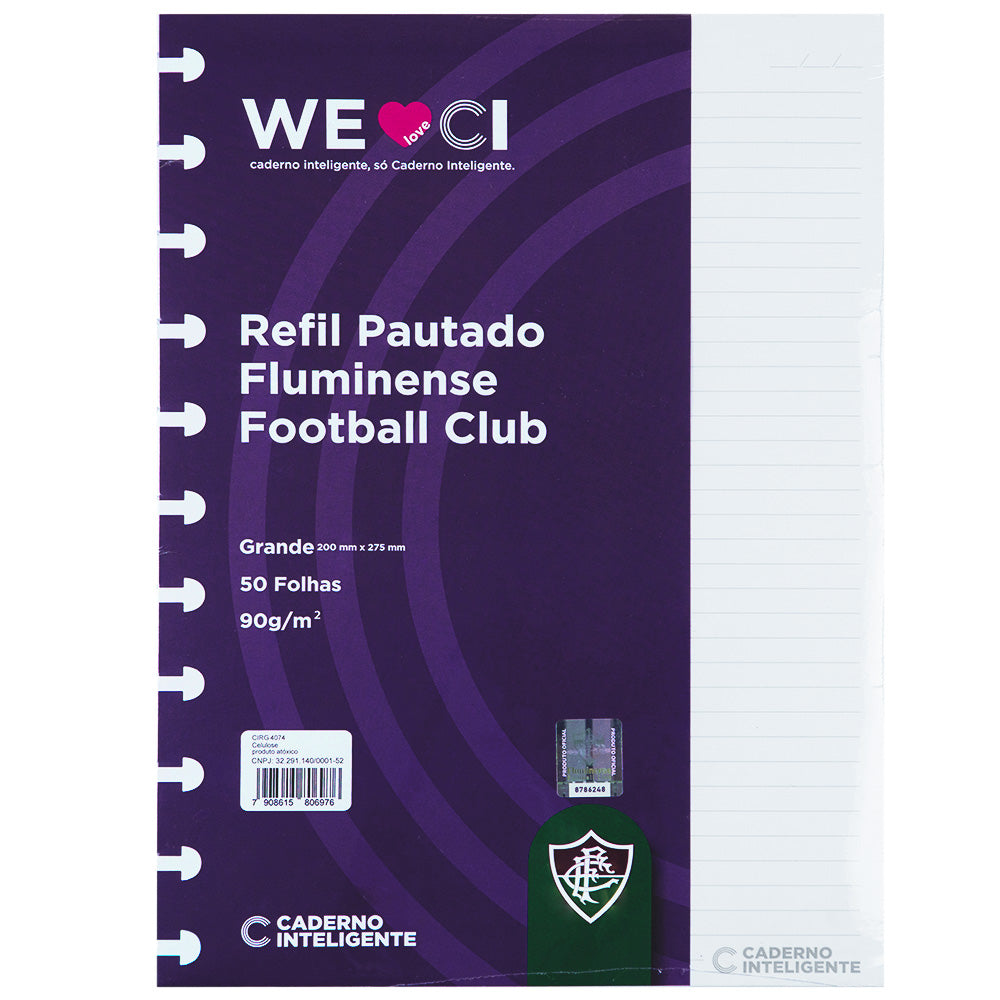 Refil Pautado Fluminense Caderno Inteligente ®
