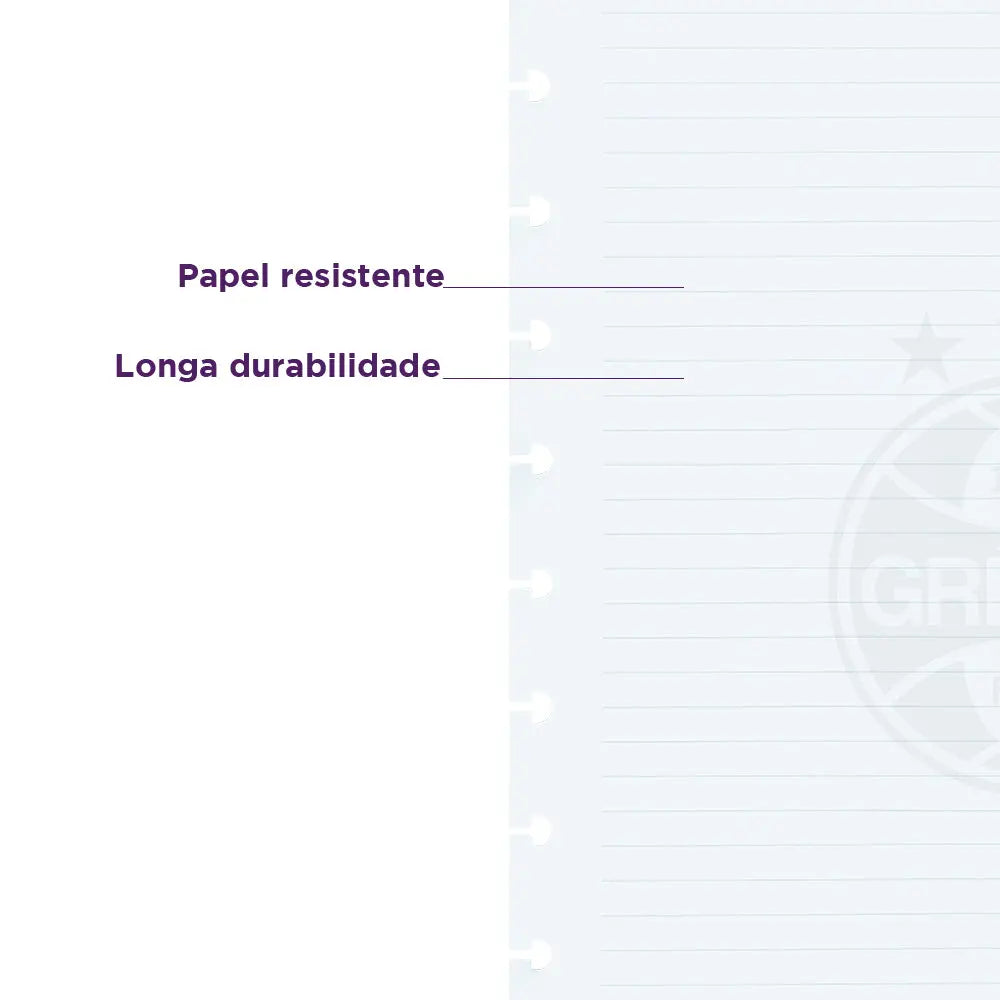 Refil Pautado Grêmio Caderno Inteligente ®