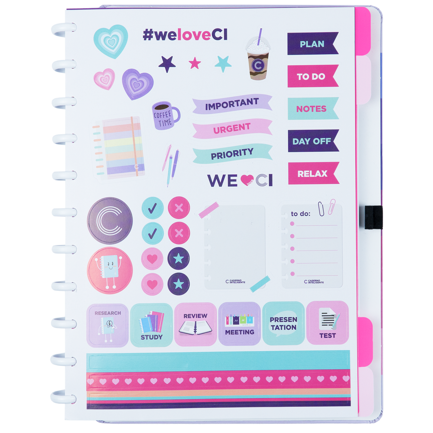 Caderno Shades of Pink