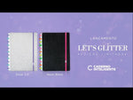 CADERNO LETS GLITTER NEON BLACK